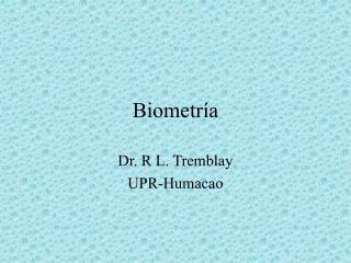 Biometría