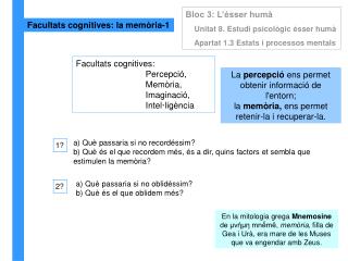 Facultats cognitives: la memòria-1