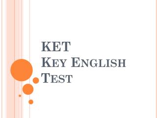 KET Key English Test