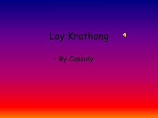Loy Krathong
