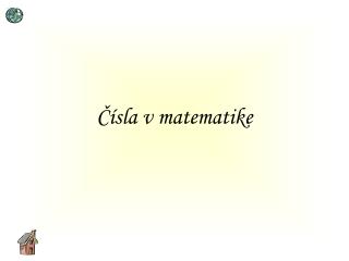 Čísla v matematike