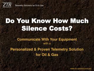 Do You Know How Much Silence Costs?