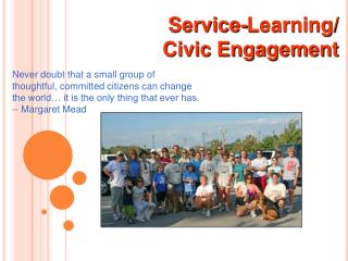 Service-Learning/ Civic Engagement