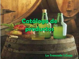 Catálogo de productos