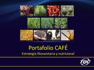 Portafolio CAFÉ Estrategia fitosanitaria y nutricional