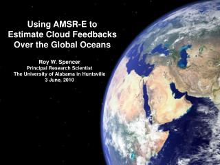 Using AMSR-E to Estimate Cloud Feedbacks Over the Global Oceans