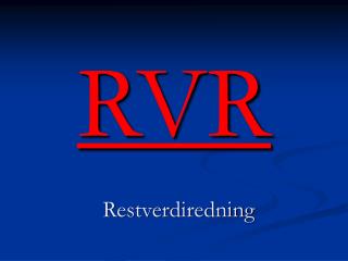 RVR