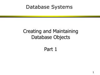 Database Systems