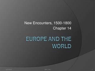 Europe and the World