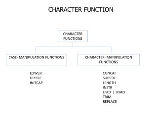 CHARACTER FUNCTION