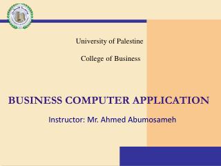 business computer application