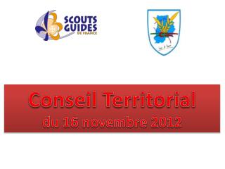 Conseil Territorial du 16 novembre 2012