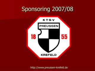 Sponsoring 2007/08