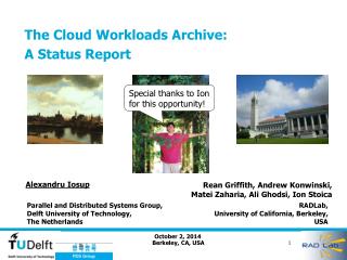 The Cloud Workloads Archive: A Status Report