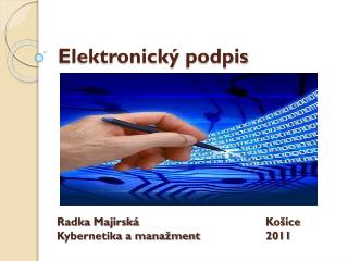 Elektronický podpis