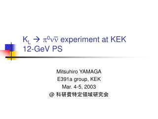 K L  p 0 nn experiment at KEK 12-GeV PS