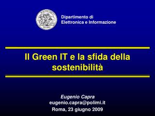 Il Green IT e la sfida della sostenibilità