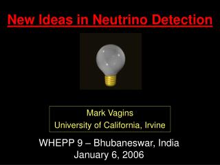New Ideas in Neutrino Detection
