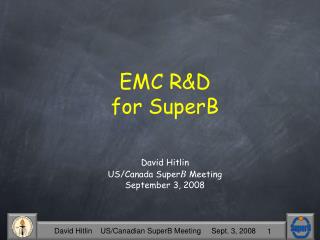 EMC R&amp;D for SuperB