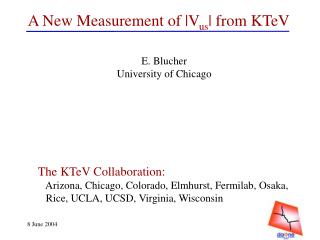 A New Measurement of |V us | from KTeV