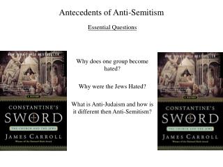 Antecedents of Anti-Semitism