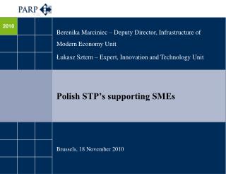 Polish STP’s supporting SMEs