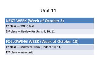 Unit 11