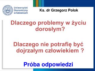 Ks. dr Grzegorz Polok