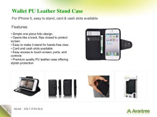 Wallet PU Leather Stand Case