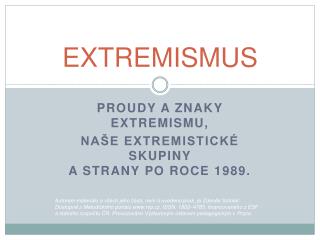 EXTREMISMUS