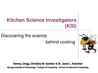 Kitchen Science Investigators (KSI)