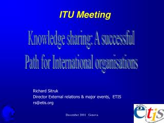 ITU Meeting