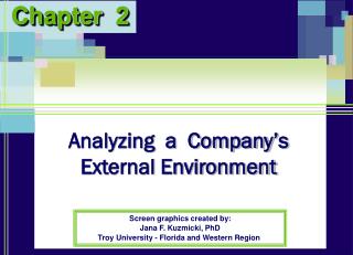 Analyzing a Company’s External Environment