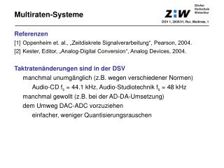 Multiraten-Systeme