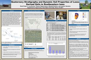 Quaternary Stratigraphy and Dynamic Soil Properties of Loess Derived Soils in Southeastern Iowa