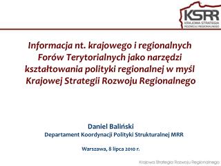 Problemy w realizacji polityki regionalnej w Polsce