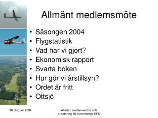 Allmänt medlemsmöte