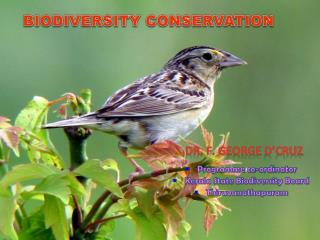 BIODIVERSITY CONSERVATION