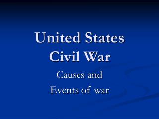 United States Civil War
