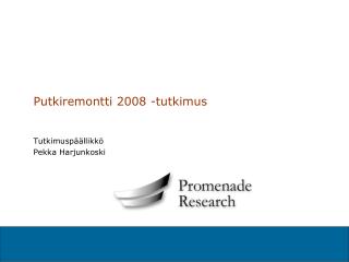 Putkiremontti 2008 -tutkimus