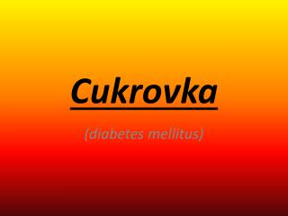 Cukrovka