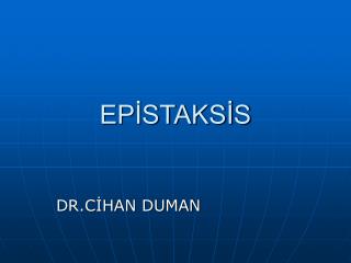 EPİSTAKSİS