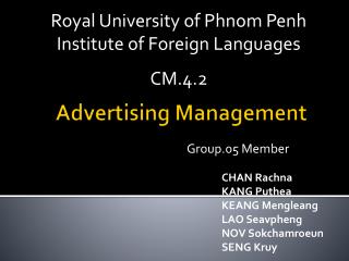 Advertising Management