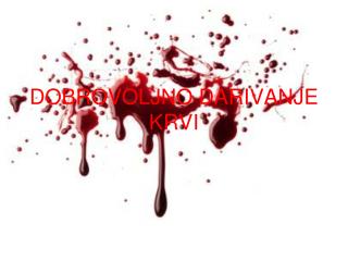 DOBROVOLJNO DARIVANJE KRVI