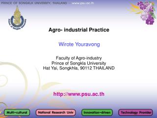 Agro- industrial Practice