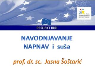 prof . dr . sc . Jasna Šoštarić