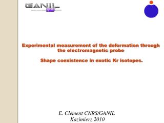 Experimental measurement of the deformation through the electromagnetic probe