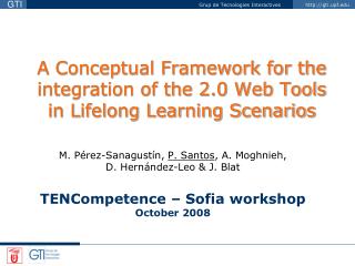 A Conceptual Framework for the integration of the 2.0 Web Tools in Lifelong Learning Scenarios