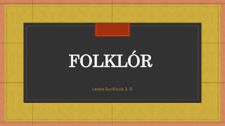 Folklór
