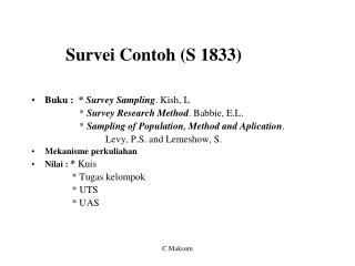 Survei Contoh (S 1833)